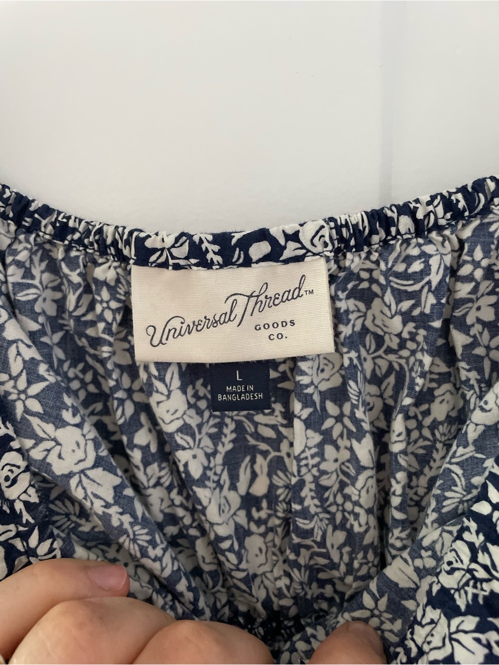 Universal Thread Navy Floral Smocked Maxi Dress - Picture 5 of 5